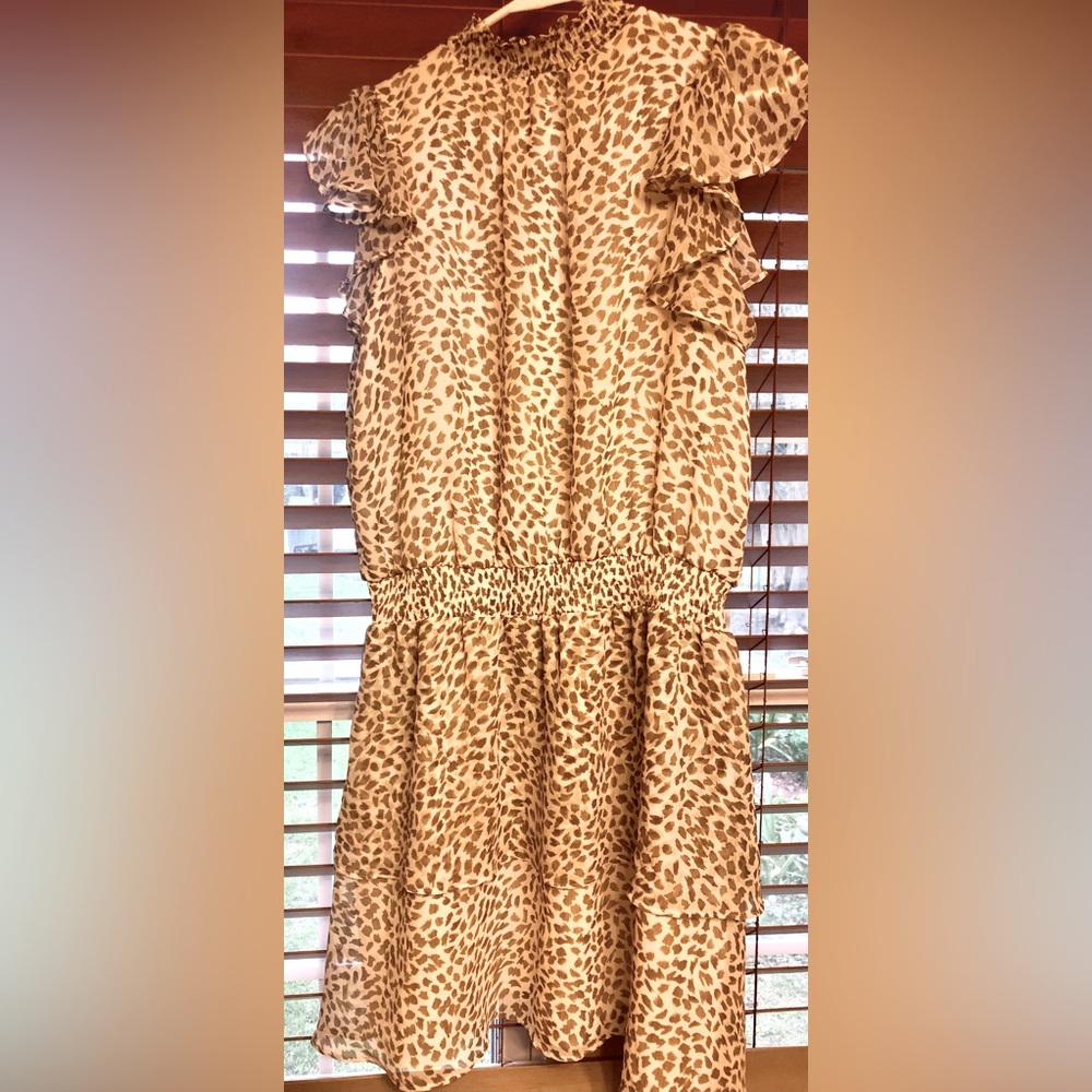 Express Ruffle Animal Print Lined Dreas